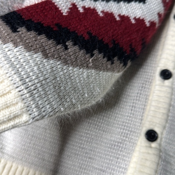 Vintage Wild Thunder Aztex Print Cardigan Sweater Size S/M - Picture 9 of 9
